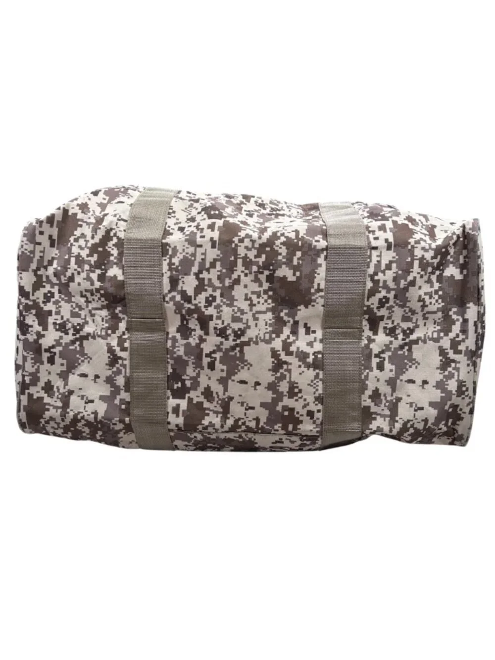 Digital Desert Camouflage Duffel Bag Lightweight Canvas Brown Beige